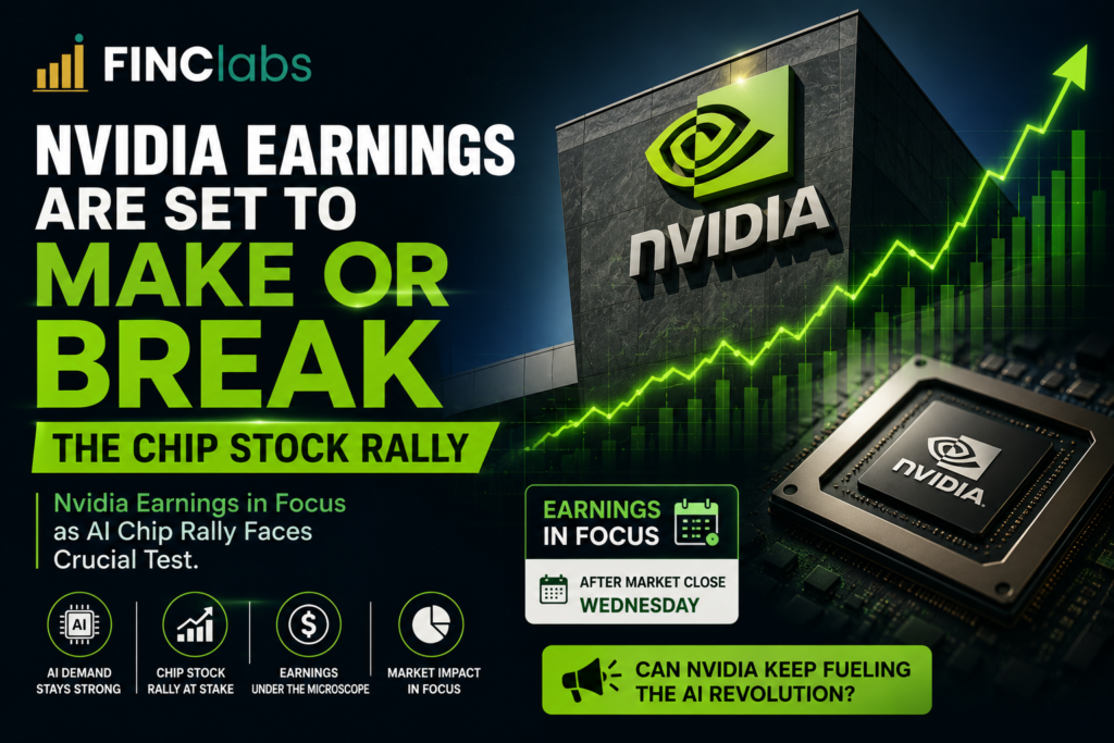Nvidia Earnings Are Set to Make or Break the Chip Stock Rally . Nvidia Earnings in Focus as AI Chip Rally Faces Crucial Test. Chip giant Nvidia is set to announce its latest quarterly earnings after Wednesday’s market close, with investors closely watching whether the company can continue fueling the massive rally in semiconductor stocks driven by artificial intelligence demand.